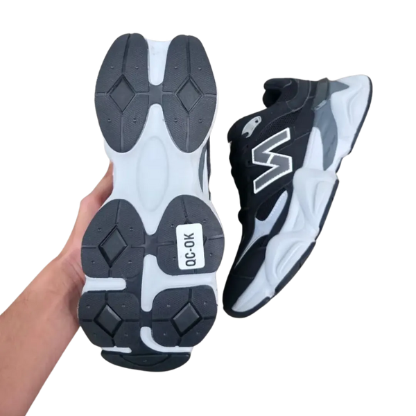 NB Black White 9060 k9kicks