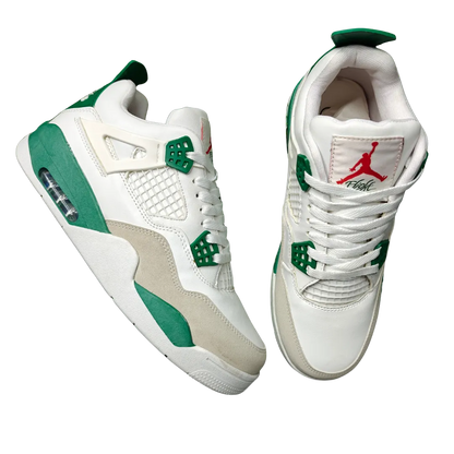 Retro 4 White Green k9kicks