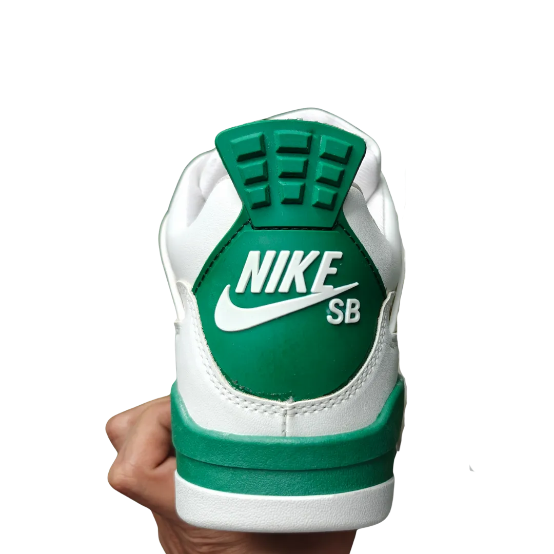 Retro 4 White Green k9kicks