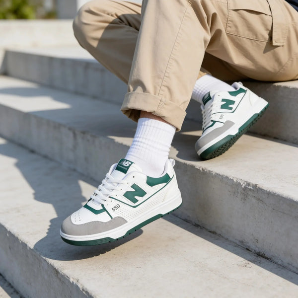 NB Green White 550