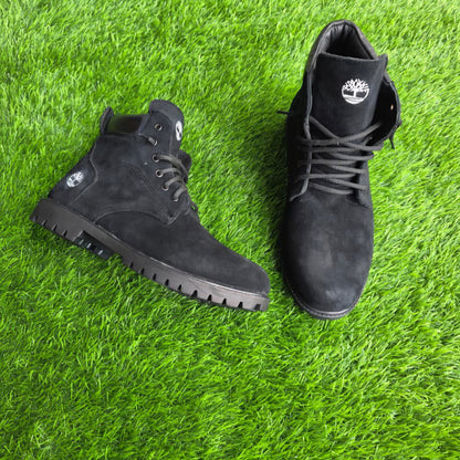 Timber-land suede leather black